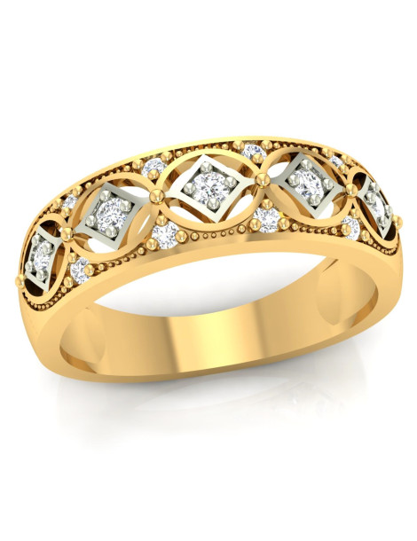 ELEGANCKI AŻUROWY PIERŚCIONEK ZARĘCZYNOWY ZE ZŁOTA PR. 333