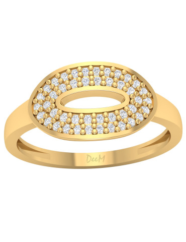 ZŁOTY PIERŚCIONEK NOWOCZESNY PR. 585