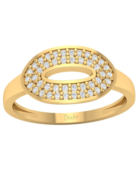 ZŁOTY PIERŚCIONEK NOWOCZESNY PR. 585