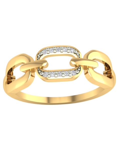 ZŁOTY PIERŚCIONEK ZARĘCZYNOWY PR. 585