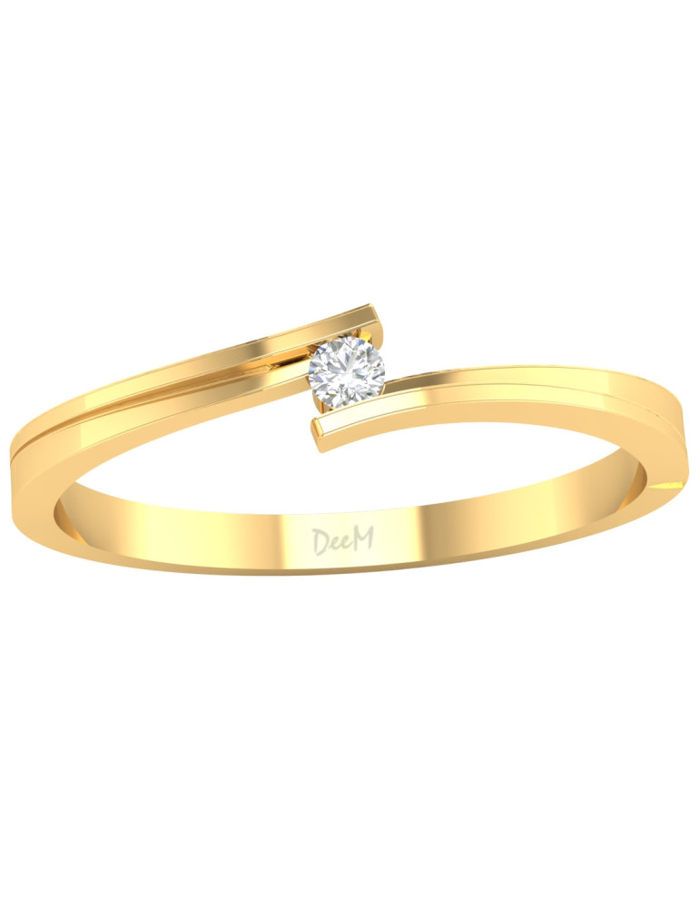 ZŁOTY PIERŚCIONEK ZARĘCZYNOWY KLASYCZNY PR. 585