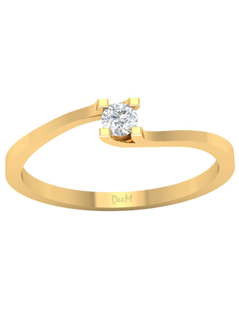 ZŁOTY PIERŚCIONEK ZARĘCZYNOWY PR. 585