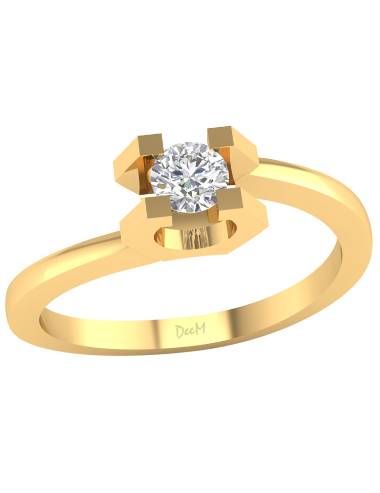 ZŁOTY PIERŚCIONEK ZARĘCZYNOWY PR. 585