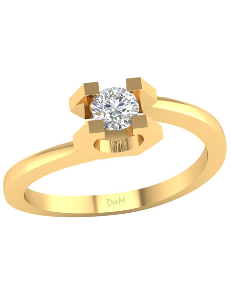 ZŁOTY PIERŚCIONEK ZARĘCZYNOWY PR. 585