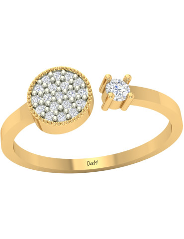 ZŁOTY PIERŚCIONEK NOWOCZESNY PR. 585