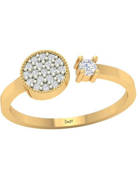 ZŁOTY PIERŚCIONEK NOWOCZESNY PR. 585