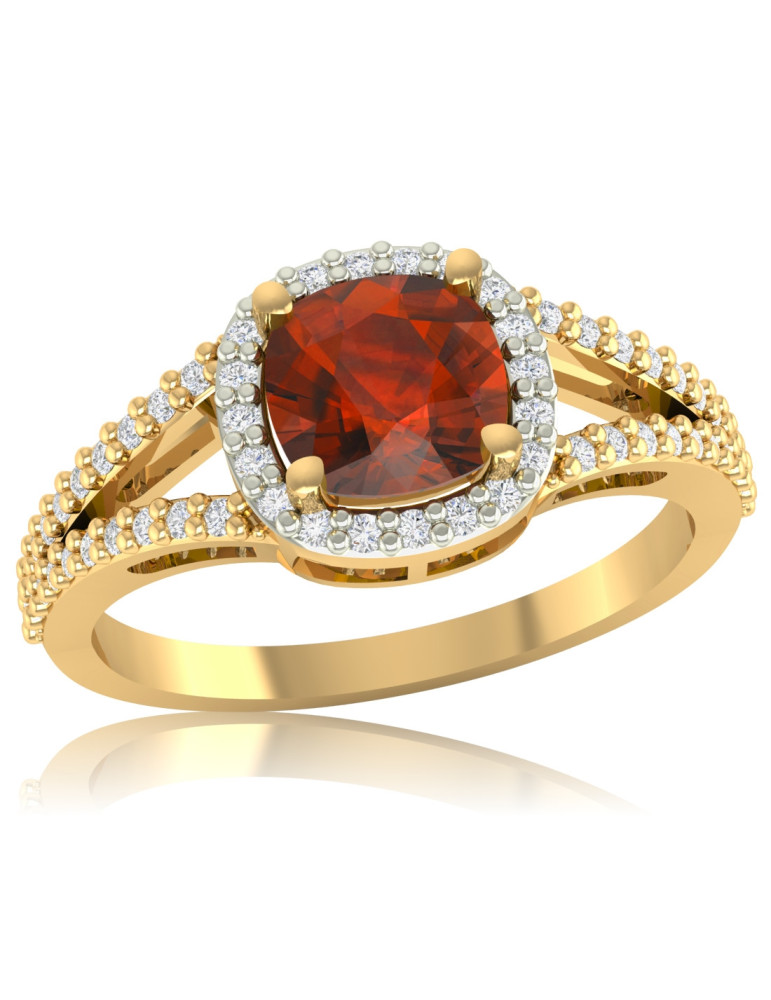 ZŁOTY PIERŚCIONEK ZARĘCZYNOWY Z CYRKONIAMI PR. 585