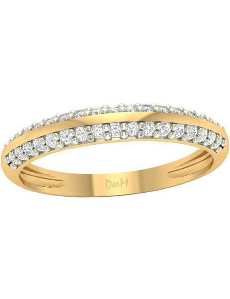 ZŁOTY PIERŚCIONEK ZARĘCZYNOWY OBRĄCZKA OZDOBNA PR. 585