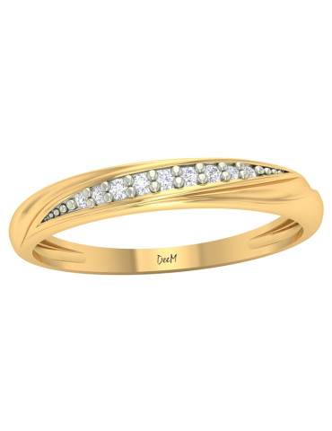 PIERŚCIONEK ZARĘCZYNOWY Z CYRKONIAMI ZE ZŁOTA 585