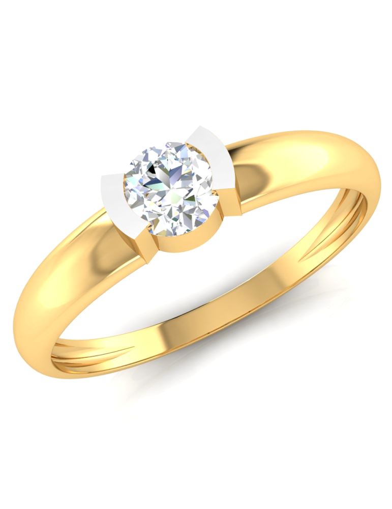 ZŁOTY PIERŚCIONEK ZARĘCZYNOWY PR. 585