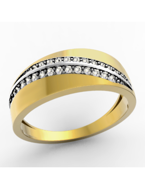 ZŁOTY PIERŚCIONEK ZARĘCZYNOWY PR. 585