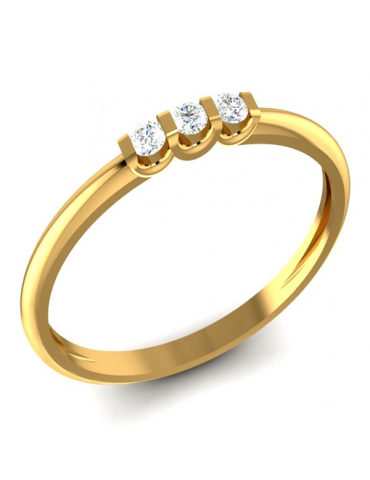 ZŁOTY PIERŚCIONEK ZARĘCZYNOWY PR. 585