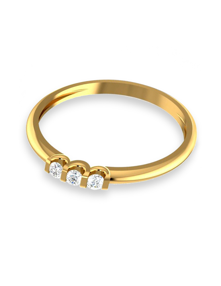 ZŁOTY PIERŚCIONEK ZARĘCZYNOWY PR. 585