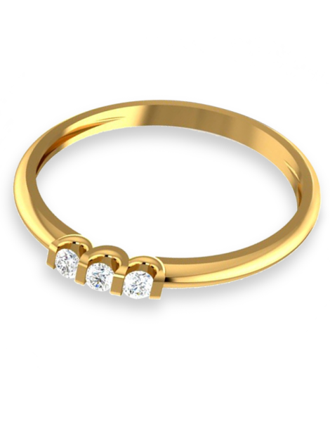 ZŁOTY PIERŚCIONEK ZARĘCZYNOWY PR. 585