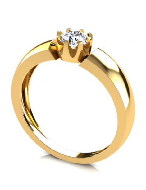 ZŁOTY PIERŚCIONEK ZARĘCZYNOWY PR. 585