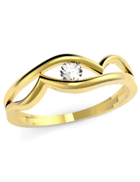 ZŁOTY PIERŚCIONEK ZARĘCZYNOWY PR. 585