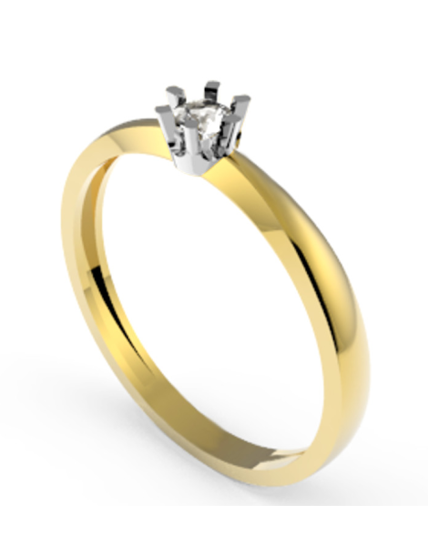 ZŁOTY PIERŚCIONEK ZARĘCZYNOWY PR. 585