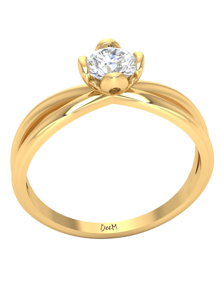 ZŁOTY PIERŚCIONEK ZARĘCZYNOWY PR. 585