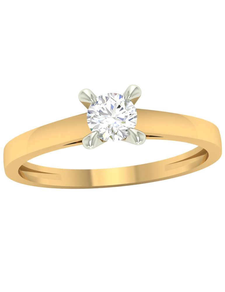 ZŁOTY PIERŚCIONEK ZARĘCZYNOWY PR. 585