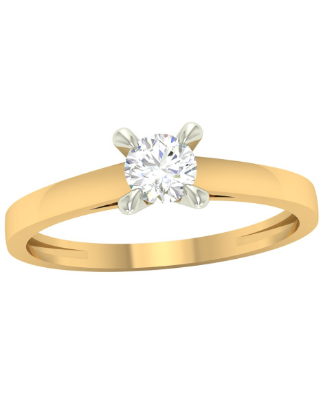 ZŁOTY PIERŚCIONEK ZARĘCZYNOWY PR. 585