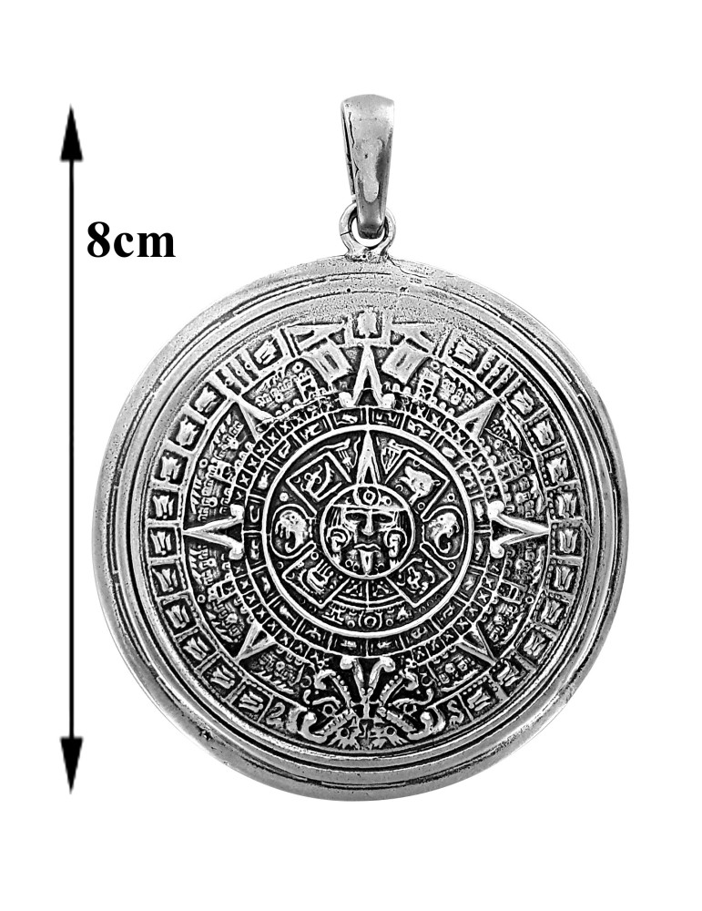 SREBRNY WISIOREK DUŻY KALENDARZ MAJÓW PR. 925 + GRAWER GRATIS!