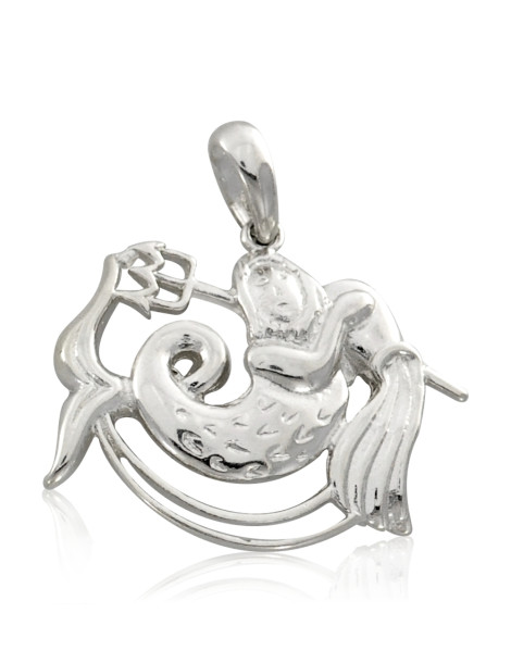 SREBRNY WISIOREK WODNIK DUŻY ZNAK ZODIAKU PR. 925