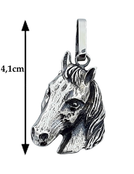 SREBRNY WISIOREK ŁEB KONIA KOŃ KONIK PR. 925