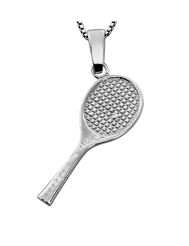 SREBRNY WISIOREK RAKIETA DO TENISA PR. 925