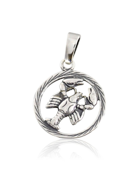 SREBRNY WISIOREK ZNAK ZODIAKU RAK PR. 925