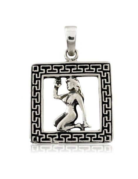 SREBRNY WISIOREK ZNAK ZODIAKU PANNA PR. 925 + GRAWER