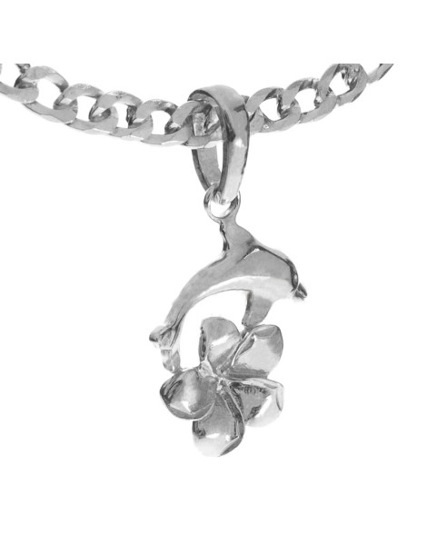 SREBRNY WISIOREK DELFINEK KWIATEK PR. 925 