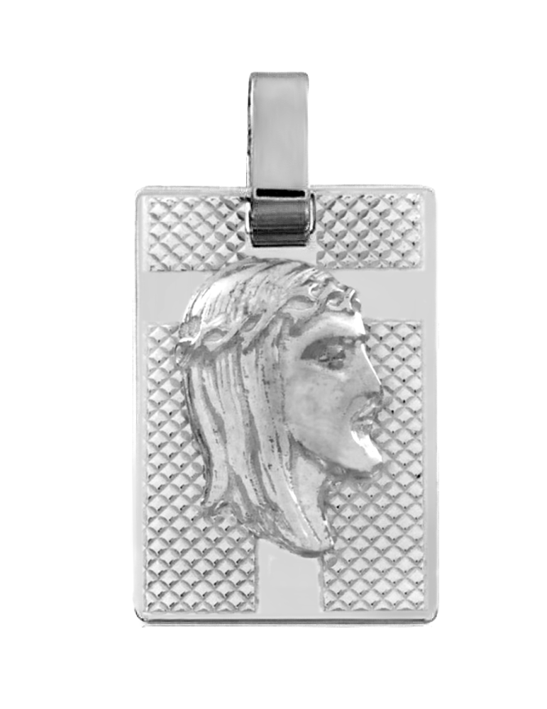 SREBRNY NIEŚMIERTELNIK MEDALIK Z GŁOWĄ JEZUSA PR. 925 + GRAWER GRATIS!