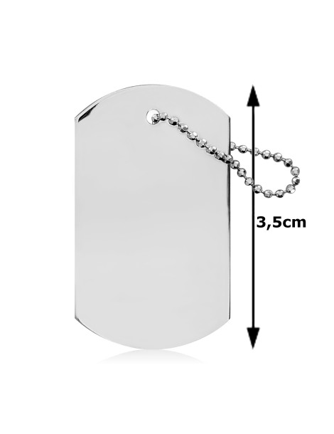 SREBRNY NIEŚMIERTELNIK WOJSKOWY PR. 925 + GRAWER GRATIS!