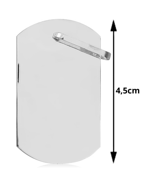 SREBRNY NIEŚMIERTELNIK WOJSKOWY PR. 925 + GRAWER GRATIS!