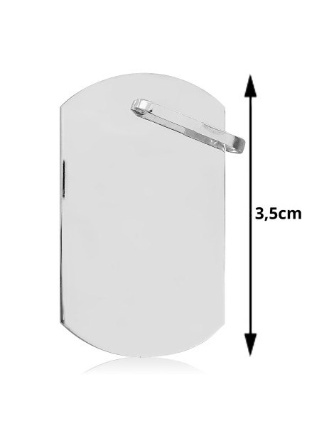 SREBRNY NIEŚMIERTELNIK WOJSKOWY PR. 925 + GRAWER GRATIS!