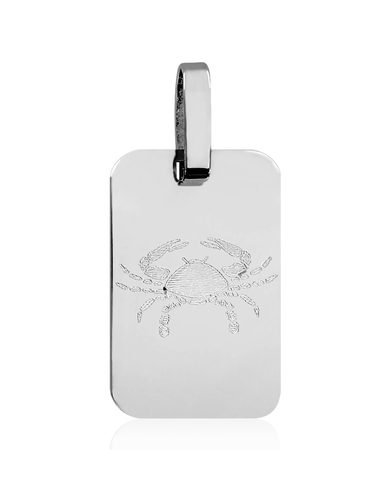 SREBRNY NIEŚMIERTELNIK RAK ZNAK ZODIAKU PR. 925 + GRAWER