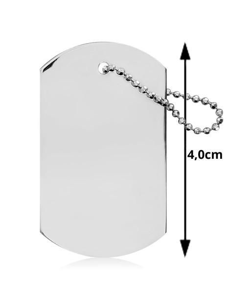 SREBRNY NIEŚMIERTELNIK WOJSKOWY PR. 925 + GRAWER GRATIS!