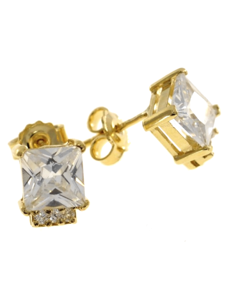 ZŁOTE KOLCZYKI KWADRATOWE PR. 585