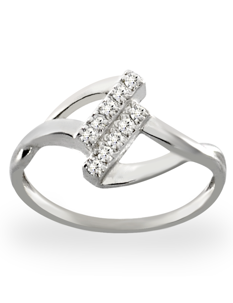 SREBRNY PIERŚCIONEK Z CYRKONIAMI PR. 925