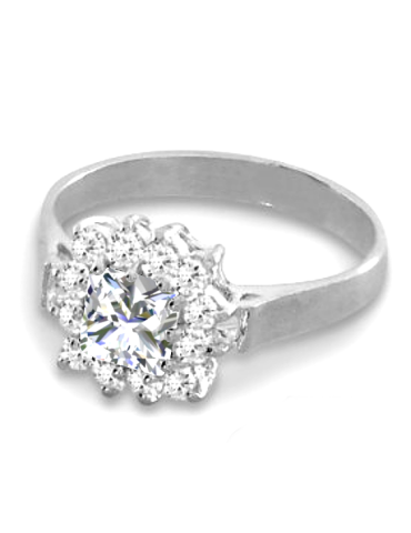 SREBRNY PIERŚCIONEK Z CYRKONIAMI KARMAZYCJA PR. 925 RÓŻNE KOLORY