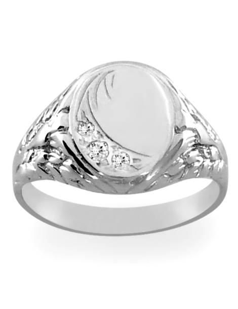 SREBRNY SYGNET Z CYRKONIAMI PR. 925 + GRAWER