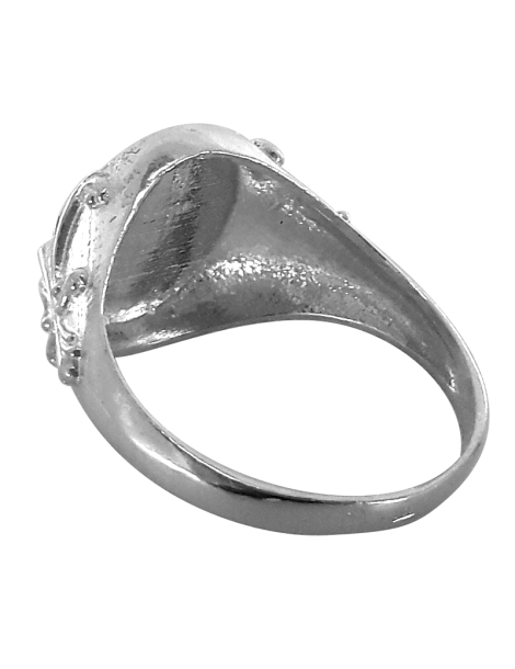 SREBRNY SYGNET Z ORNAMENTAMI PR. 925 + GRAWER