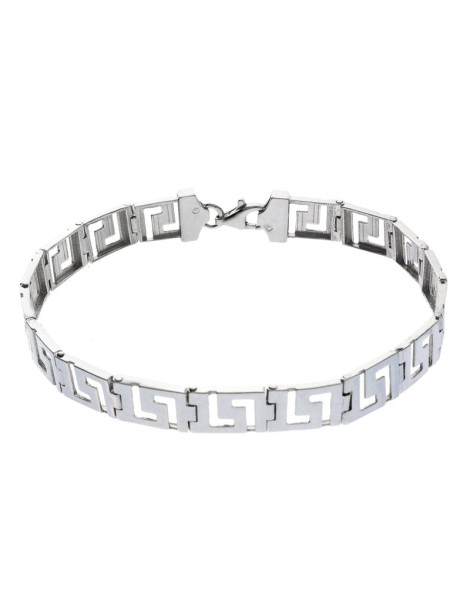 SREBRNA BRANSOLETKA WZÓR GRECKI PR. 925