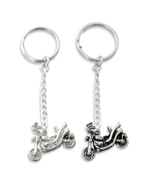 SREBRNY BRELOK DO KLUCZY MOTOR PR. 925