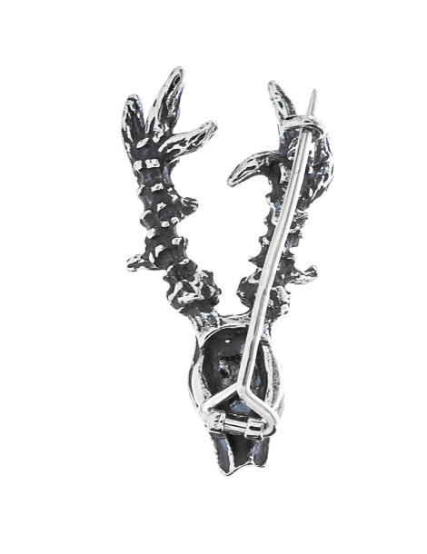 SREBRNA BROSZKA ŁOŚ PR. 925