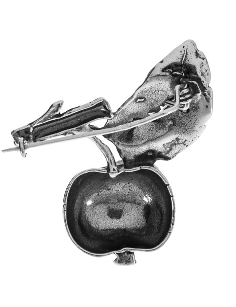 SREBRNA BROSZKA JABŁKO PR. 925