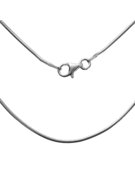 SREBRNY ŁAŃCUSZEK ŻMIJKA 50CM PR. 925