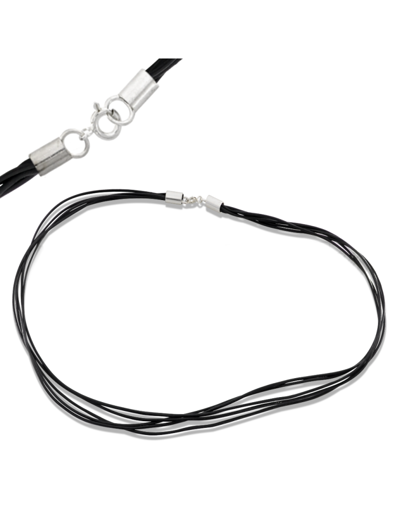 RZEMIEŃ ZE SKÓRY NATURALNEJ 45CM 5 LINEK