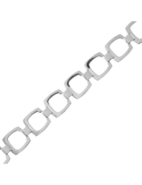 SREBRNY KOMPLET GŁADKI PROSTOKĄT PR. 925