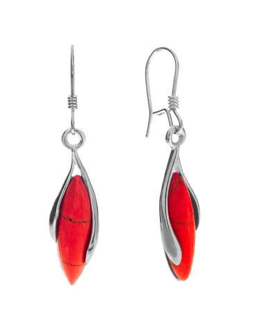 SREBRNY KOLOROWY KOMPLET PODŁUŻNY PIASEK PUSTYNI PR. 925